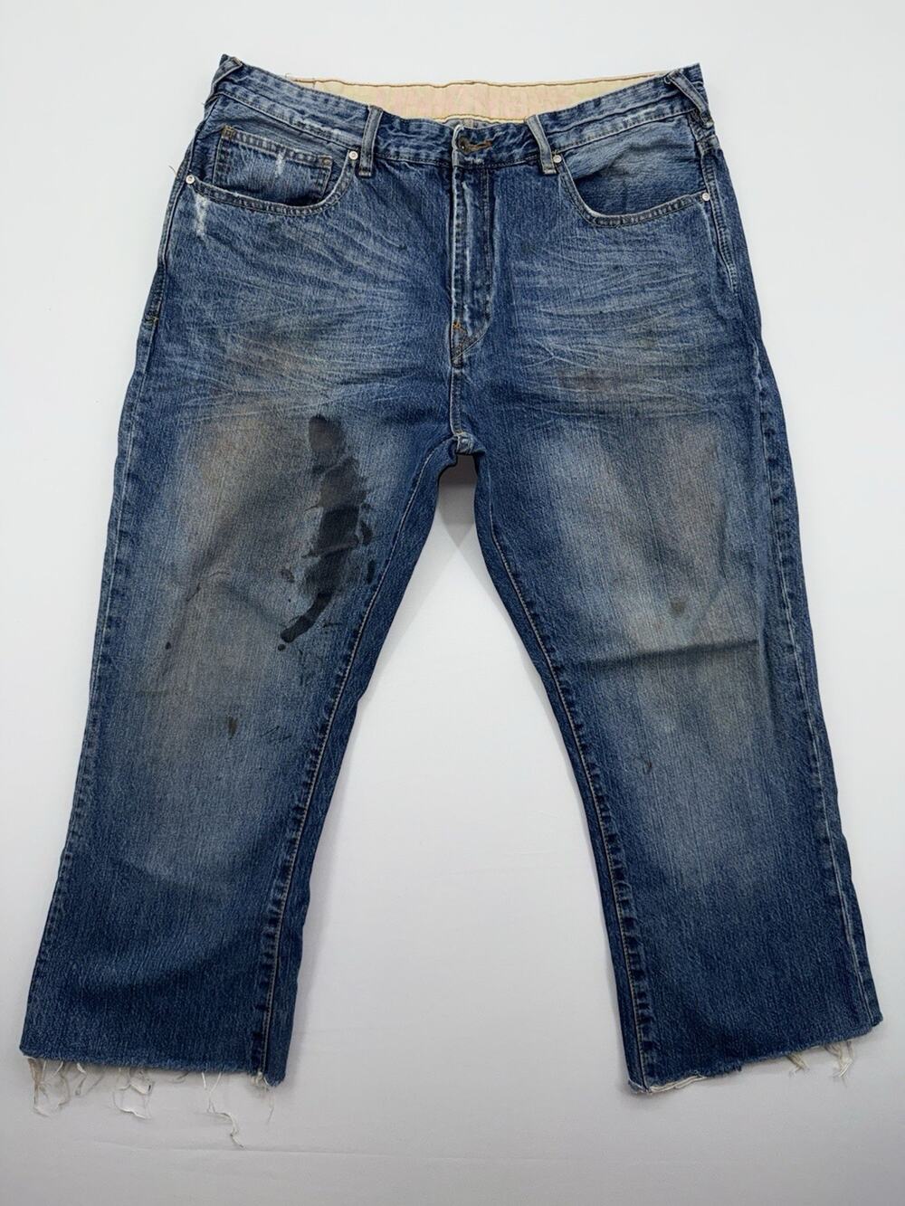 Vintage Unionbay Skateboarding Baggy Blue Denim Streetwear Y2K Jeans Mens 38x27